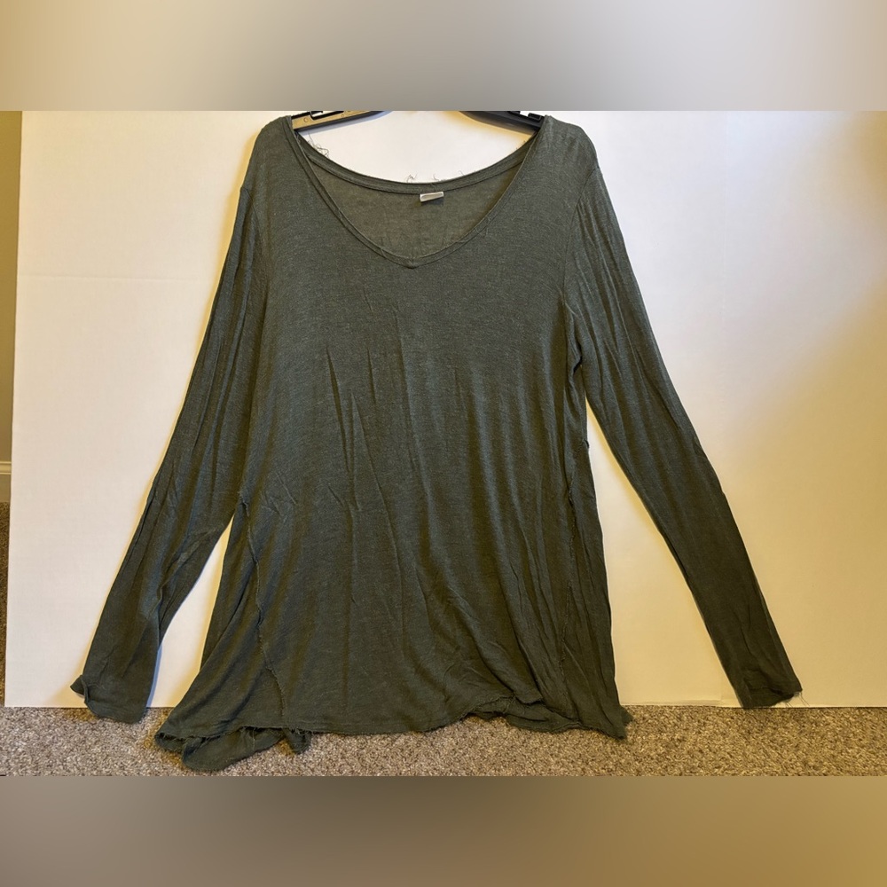 Tresics Forest Green Long Sleeve Women's Tee